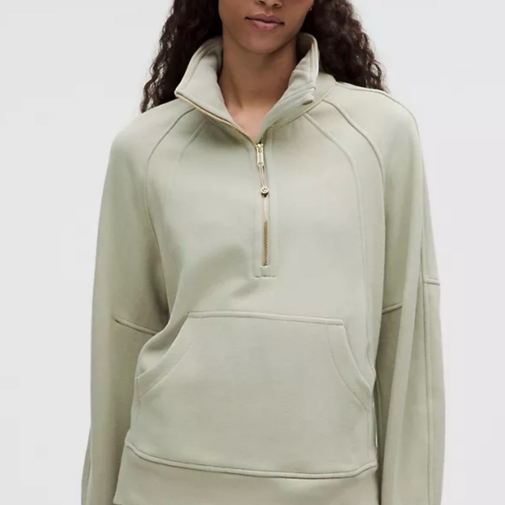 Lululemon NWT, still in package, Women's Scuba Long Funnel Neck w/Gold Half-Zip